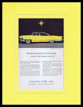1956 Lincoln Premiere Coupe Framed 11x14 ORIGINAL Vintage Advertisement - £39.56 GBP
