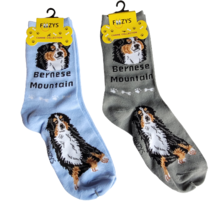 Bernese Mountain Dog Socks Novelty Dress Casual SOX Puppy Pet Foozys 2 P... - $9.89