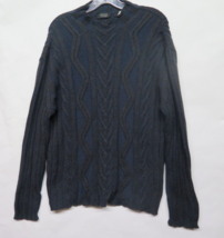 Versace Classic V2 Sweater UNISEX Navy Black Merino Wool Ribbed Knit Ita... - $284.95