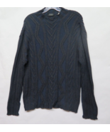 Versace Classic V2 Sweater UNISEX Navy Black Merino Wool Ribbed Knit Ita... - £225.15 GBP