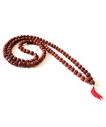 GENUINE RUDRAKSHA SEED MALA PRAYER BEADS 8mm Large Natural Rosary Neckla... - €16,57 EUR
