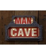 Man Cave Lighted Sign LED 6 Hour Timer On Off Switch Rustic Industrial D... - £79.20 GBP