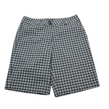 NIke Golf Shorts Womens 6 P Blue White Plaid Two Button Pockets Stretch ... - $18.69