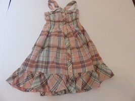Ralph Lauren Madras Plaid sundress Ruffled bottom 6 NWT $65 - $549.22 MXN