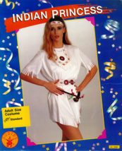 RUBIE&#39;S INDIAN PRINCESS ADULT HALLOWEEN COSTUME WOMAN&#39;S SIZE STANDARD 15065 - $453.31 MXN