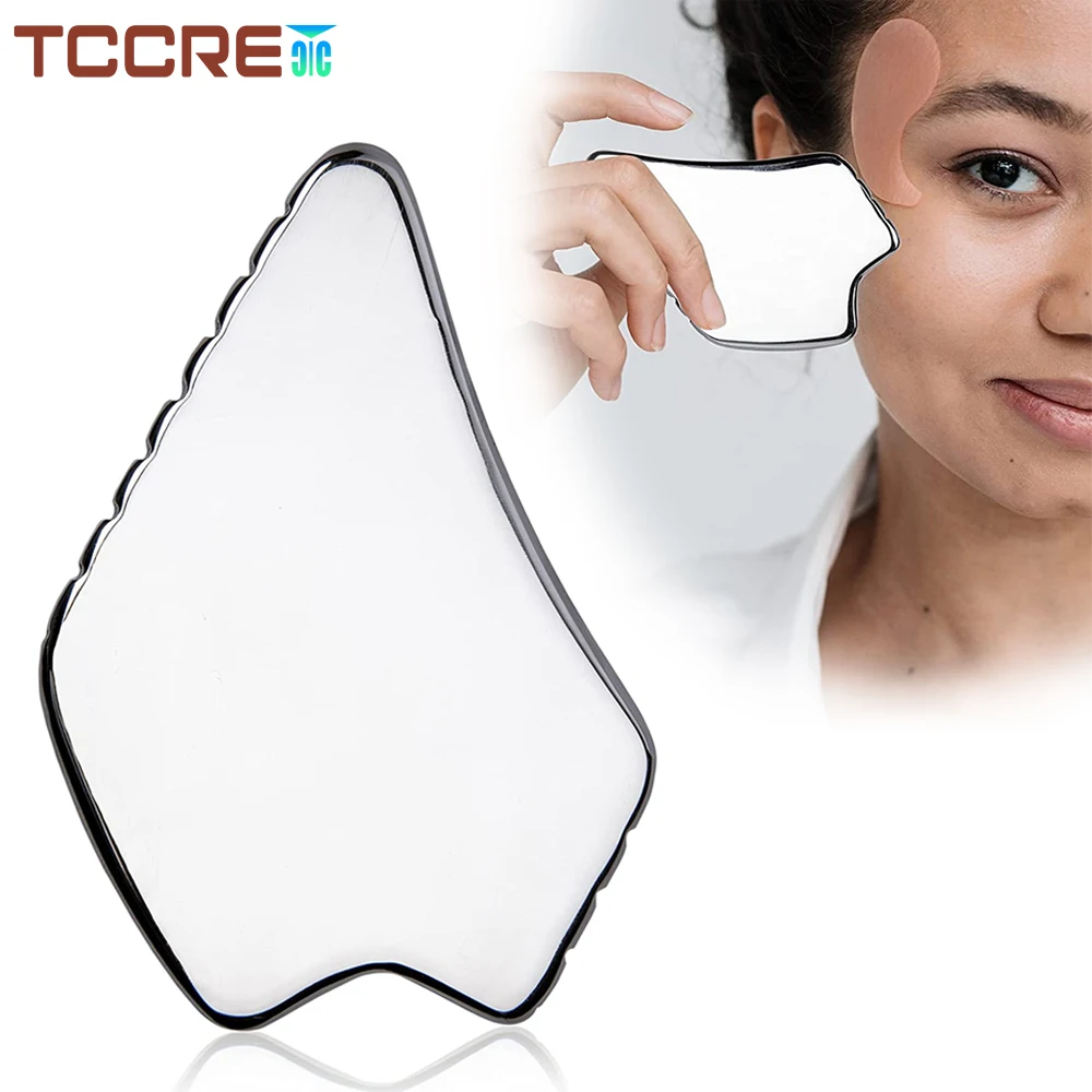 Stainless Steel Face Massager Metal Face Gua Sha Massage Tool for Face Neck Eye - £15.77 GBP+