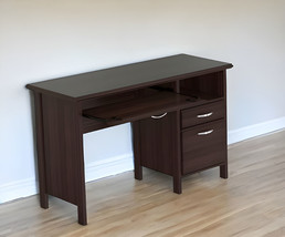 47" Espresso Computer Desk With Two Drawers - $4,608.09 MXN