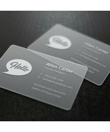 500 Pcs Customised Plastic transparent pvc Card one face with design tem... - $62.94