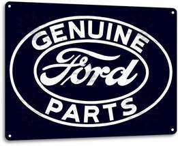 Ford Service Parts Dealer Retro Oval Logo Garage Wall Decor Large Metal Tin Sign - £15.99 GBP