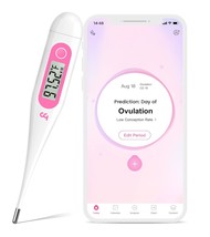 Digital Basal Thermometer Accurate Baby Thermometer for Fever 1 100th Degree Hig - £16.79 GBP