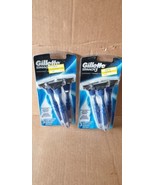 2x Gillette Mach3 Men&#39;s Lubrastrip Disposable Razors for Comfortable Sha... - £16.89 GBP