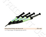 Prime Dent Light Cured Block Out Resin Material Kit 4 x 3.5g syringes 02... - $32.99