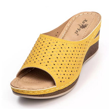 Summer Ladies Footwear Sandals With Rhinestones Women&#39;s Orthopedic Wedge Sandal  - £28.98 GBP