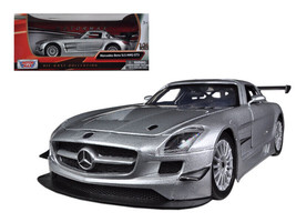 Mercedes SLS AMG GT3 Silver 1/24 Diecast Car Model Motormax - £29.09 GBP