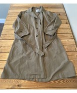 Vintage Aquascutum Men’s Button up Belted Trench coat size M Khaki L1 - £69.82 GBP