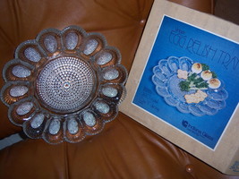 Indiana 2410 Crystal Glass Egg Relish Serving Tray Plate Dish 11&quot; Vintage - £25.53 GBP
