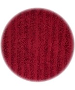Vintage Chenille Bedspread Fabric Fat Quarter 18x24 Cranberry Red Stripe... - €16,49 EUR