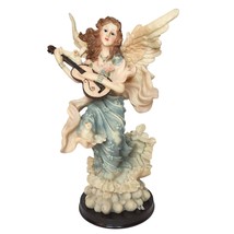 Large Collectible ANGEL with MANDOLIN 14&quot; Vintage Midwestern Home RARE i... - $388.21 MXN