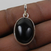 925 Sterling Silver Pendant Necklace Natural Black Onyx Jewelry PS-1605 - £22.47 GBP