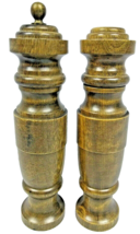 Vintage Salt Shaker &amp; Pepper Mill Grinder Wood Made in Japan - $463.11 MXN