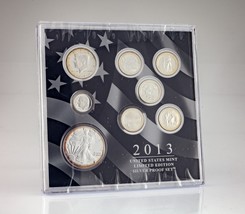2013 United States Mint Limited Edition Silver Proof Set w/ Box and CoA - £159.93 GBP