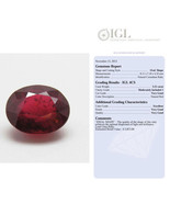 Loose Ruby Gemstone 2.21 Carat Red Color Oval Shape Certify Treated 8.11... - £272.57 GBP