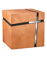 Modern Adult Cremation urn for Ashes Funeral urn Unique Memorial with Cross - £148.88 GBP+