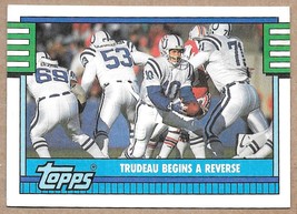 1990 Topps #510 Trudeau Begins A Reverse Indianapolis Colts - £1.17 GBP