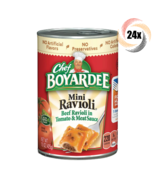 24x Cans Chef Boyardee Mini Beef Ravioli In Tomato &amp; Meat Sauce Pasta 15oz - $2,059.68 MXN