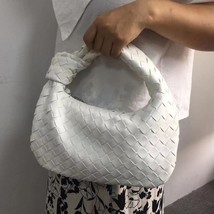 2022 Fashion Handmade Woven Bag Woven Leather Printed Shoulder Bag Lady Crossbod - £57.69 GBP