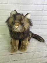 FAO Schwarz Fifth Avenue Furry Hairy Realistic Stuffed Plush Cat Kitten Kitty - £83.09 GBP