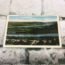 Vintage Postcard West Virginia Ohio Kentucky Aerial View Ephemera Posted Message - £7.53 GBP