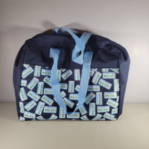 Quilting Tote Bag Minnesota Land of 10,000 Quilts Design 22x19 Blue - $18.96