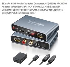 8K Earc HDMI Audio Extractor Converter, 4K@120Hz ARC HDMI Adapter to Opt... - $74.13