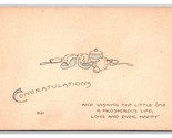 Birth Congratulations UNP Unused Abelart Postcard H29 - $2.92