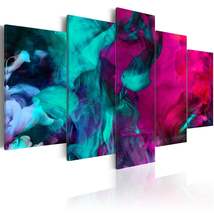 Tiptophomedecor Abstract Canvas Wall Art - Dance Of Colors - Stretched &amp; Framed  - £73.06 GBP+