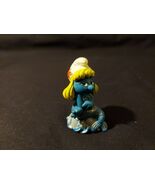 Smurfs 20142 Mermaid Smurfette Smurf Rare Vintage Figure PVC Toy 80s Fig... - $58.90