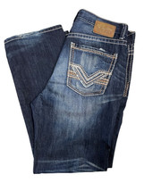 BKE Buckle Tyler Straight Leg Dark Wash Denim Jeans Men&#39;s 36R - £19.88 GBP