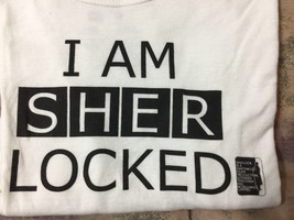 Bbc Sherlock I Am Sherlocked T-Shirt Nwot Licensed &amp; Official White Sz Xl - £11.86 GBP