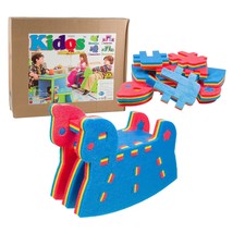 Kids Hobby Foam Rocking Horse Fun Puzzle Children Soft Durable Comfortable - $37.99