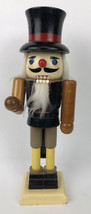 11&quot; Wooden Nutcracker Soldier Drum Figures Model Doll Christmas Ornament... - £15.97 GBP