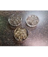 Lot Vintage Floral Stem Holder Clear Glass Flower Frog 11 Holes 3&quot; Diameter - $24.74
