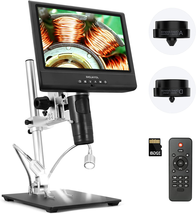 3 Lens 10 Inch LCD Soldering Digital Microscope, 1080P FHD Electronic Microscope - £245.17 GBP