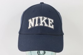 Vintage Nike Travis Scott Block Letter Spell Out Faded Cotton Dad Hat Cap Navy - £30.34 GBP