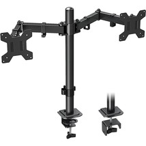 Dual Monitor Desk Mount, Fully Adjustable Dual Monitor Arm For 2 Max 32 Inch Com - £55.94 GBP