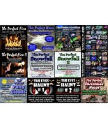 YOUR Choice of 9 DVD&#39;s! Fireplace, Waves, Aquarium, River, Party, Snow, ... - £37.14 GBP