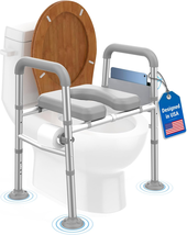 Toilet Seat Risers for Seniors, Raised Handicap Toilet Seat with Handles... - $121.55