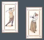 Primary image for Elsa Williams Golfing Partners Counted Cross Stitch Kit 8" X 16" ea. (Arnie Fisk