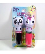 Lip Smacker Lippy Pals 2 pack lip balm Cuddly Cream Puff &amp; Unicorn Magic... - $246.14 MXN