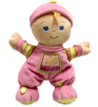 Fisher Price Brilliant Basics Babys 1st Baby Doll Plush Lovey Rattle 10&quot; Retired - £20.02 GBP